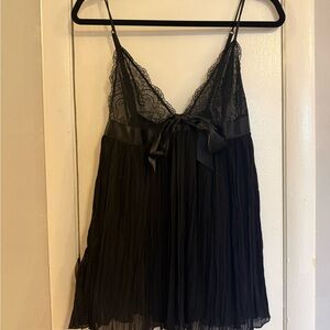 Victoria's Secret Black Lace Chemise